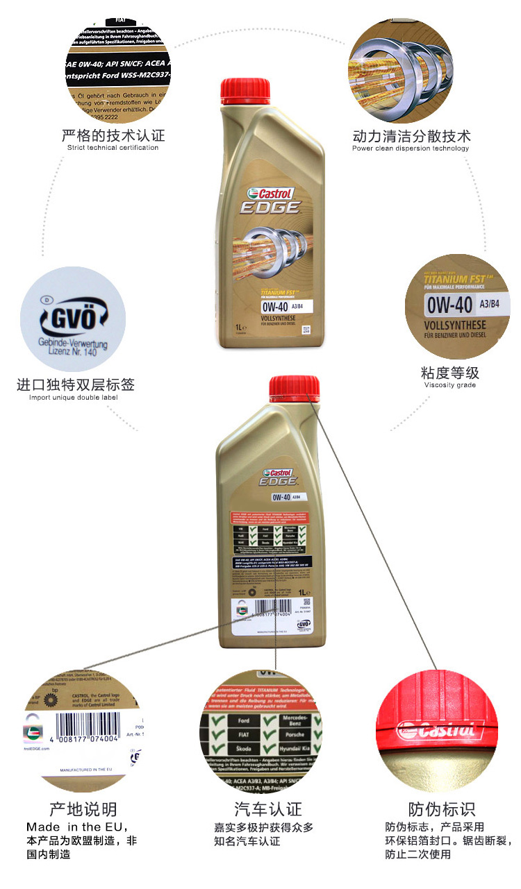 嘉實(shí)多 極護(hù) 鈦流體 全合成機(jī)油 0W-40 A3/B4 SN 1L裝-第2張圖片-鄭州市冠恒貿(mào)易有限公司【官方網(wǎng)站】-車用潤滑油服務(wù)專家