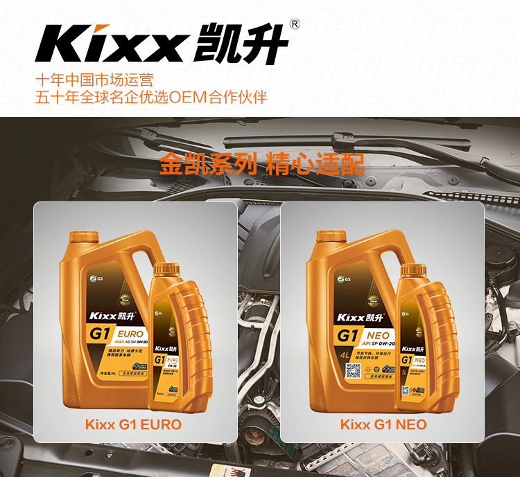 GS (Kixx) 凱升G1 Euro 全合成機油 5W-40 A3B4級 金凱系列 1L-第8張圖片-鄭州市冠恒貿易有限公司【官方網站】-車用潤滑油服務專家